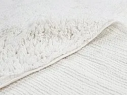 Ronde vloerkleden - Ebba Natural Cotton Shaggy (offwhite)