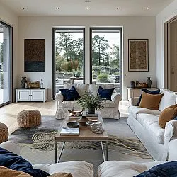 Wilton - Ekual (blauw/grijs/goud)