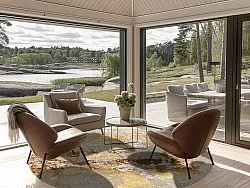 Rond vloerkleed - Elena (beige/goud)