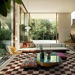 Hoogpolig vloerkleed - Elsey Natural Cotton Shaggy (beige/bruin)