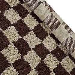 Hoogpolig vloerkleed - Elsey Natural Cotton Shaggy (beige/bruin)