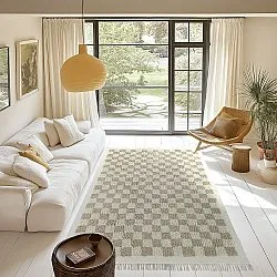 Hoogpolig vloerkleed - Elsey Natural Cotton Shaggy (crème/zand)