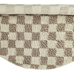 Ronde vloerkleden - Elsey Natural Cotton Shaggy (crème/zand)