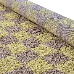Hoogpolig vloerkleed - Elsey Natural Cotton Shaggy (geel/beige)