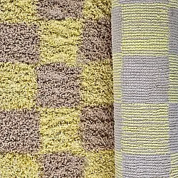 Hoogpolig vloerkleed - Elsey Natural Cotton Shaggy (geel/beige)