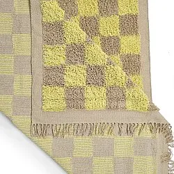 Hoogpolig vloerkleed - Elsey Natural Cotton Shaggy (geel/beige)