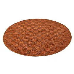 Ronde vloerkleden - Elsey Natural Cotton Shaggy (oranje/rood)