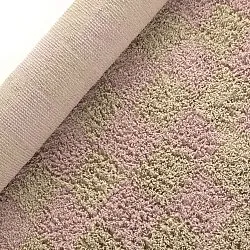 Hoogpolig vloerkleed - Elsey Natural Cotton Shaggy (roze/oranje)