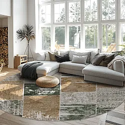 Rond vloerkleed - Ephesus (groen)