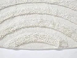 Ronde vloerkleden - Everly Natural Cotton Shaggy (offwhite)