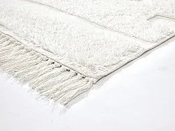 Hoogpolig vloerkleed - Fallon Natural Cotton Shaggy (offwhite)