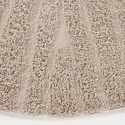 Ronde vloerkleden - Farley Natural Cotton Shaggy (beige)