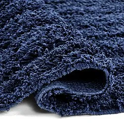 Hoogpolig vloerkleed - Farley Natural Cotton Shaggy (blauw)