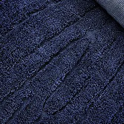 Hoogpolig vloerkleed - Farley Natural Cotton Shaggy (blauw)