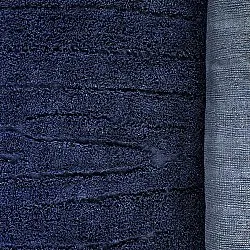 Hoogpolig vloerkleed - Farley Natural Cotton Shaggy (blauw)