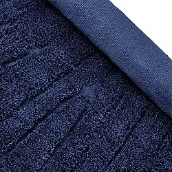 Hoogpolig vloerkleed - Farley Natural Cotton Shaggy (blauw)