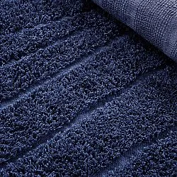 Ronde vloerkleden - Farley Natural Cotton Shaggy (blauw)