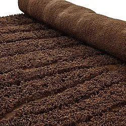 Hoogpolig vloerkleed - Farley Natural Cotton Shaggy (bruin)