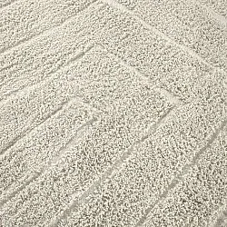 Hoogpolig vloerkleed - Farley Natural Cotton Shaggy (gebroken wit)