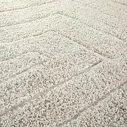 Hoogpolig vloerkleed - Farley Natural Cotton Shaggy (gebroken wit)