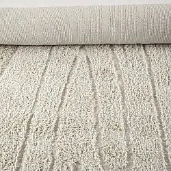 Hoogpolig vloerkleed - Farley Natural Cotton Shaggy (gebroken wit)