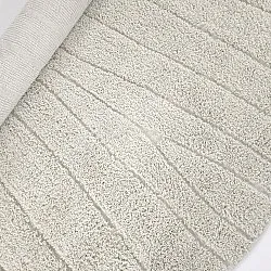 Ronde vloerkleden - Farley Natural Cotton Shaggy (gebroken wit)