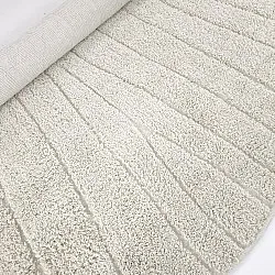 Ronde vloerkleden - Farley Natural Cotton Shaggy (gebroken wit)