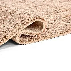 Hoogpolig vloerkleed - Farley Natural Cotton Shaggy (roze)
