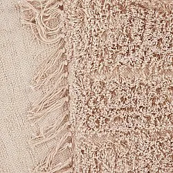 Hoogpolig vloerkleed - Farley Natural Cotton Shaggy (roze)