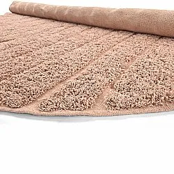 Ronde vloerkleden - Farley Natural Cotton Shaggy (roze)