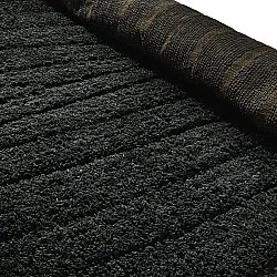 Hoogpolig vloerkleed - Farley Natural Cotton Shaggy (zwart)