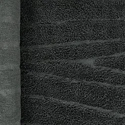 Ronde vloerkleden - Farley Natural Cotton Shaggy (zwart)