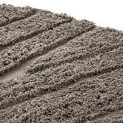 Ronde vloerkleden - Farley Natural Cotton Shaggy (taupe)