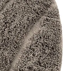 Ronde vloerkleden - Farley Natural Cotton Shaggy (taupe)