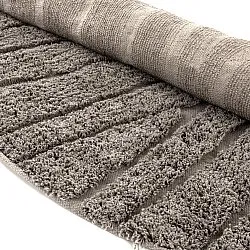 Ronde vloerkleden - Farley Natural Cotton Shaggy (taupe)