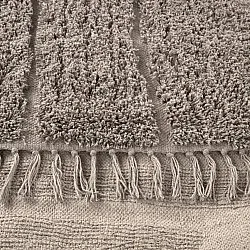 Hoogpolig vloerkleed - Farley Natural Cotton Shaggy (taupe)