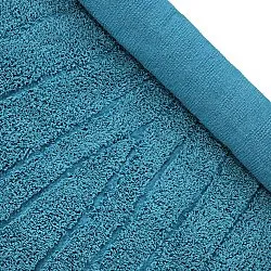 Hoogpolig vloerkleed - Farley Natural Cotton Shaggy (turkoois)