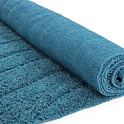 Hoogpolig vloerkleed - Farley Natural Cotton Shaggy (turkoois)