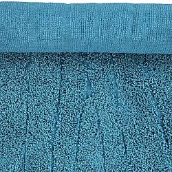 Hoogpolig vloerkleed - Farley Natural Cotton Shaggy (turkoois)