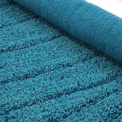 Ronde vloerkleden - Farley Natural Cotton Shaggy (turkoois)