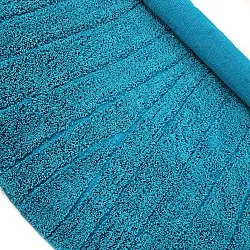 Ronde vloerkleden - Farley Natural Cotton Shaggy (turkoois)