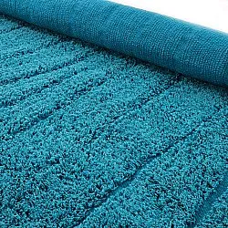 Ronde vloerkleden - Farley Natural Cotton Shaggy (turkoois)