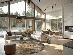 Rond vloerkleed - Florent (bruin)