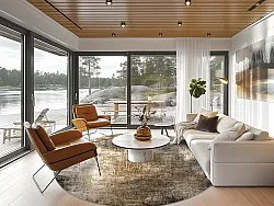 Rond vloerkleed - Florent (bruin)