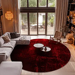 Rond vloerkleed - Frome (rood)