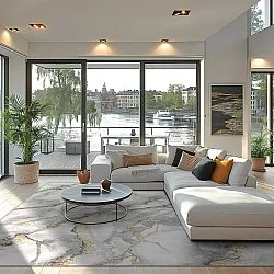 Wilton - Genova (grijs/wit/goud)