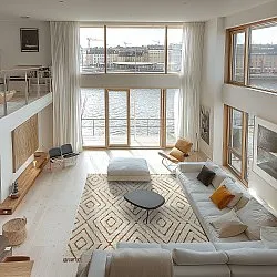 Hoogpolig vloerkleed - Holwell Natural Cotton Shaggy (gebroken wit/bruin)