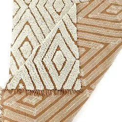 Hoogpolig vloerkleed - Holwell Natural Cotton Shaggy (gebroken wit/bruin)