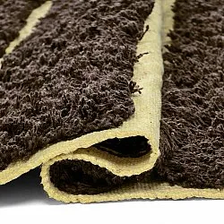 Hoogpolig vloerkleed - Ikara Natural Cotton Shaggy (bruin)