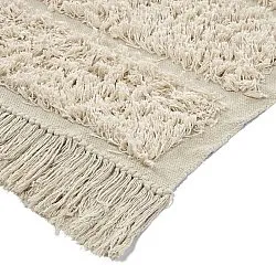 Hoogpolig vloerkleed - Ikara Natural Cotton Shaggy (room)